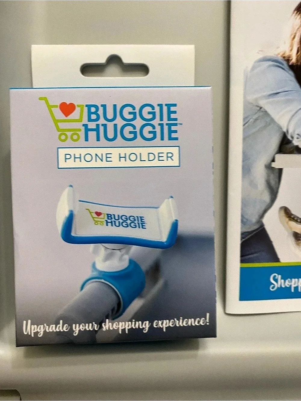 Buggie Huggie Shopping Cart Tray with Phone Holder NWT